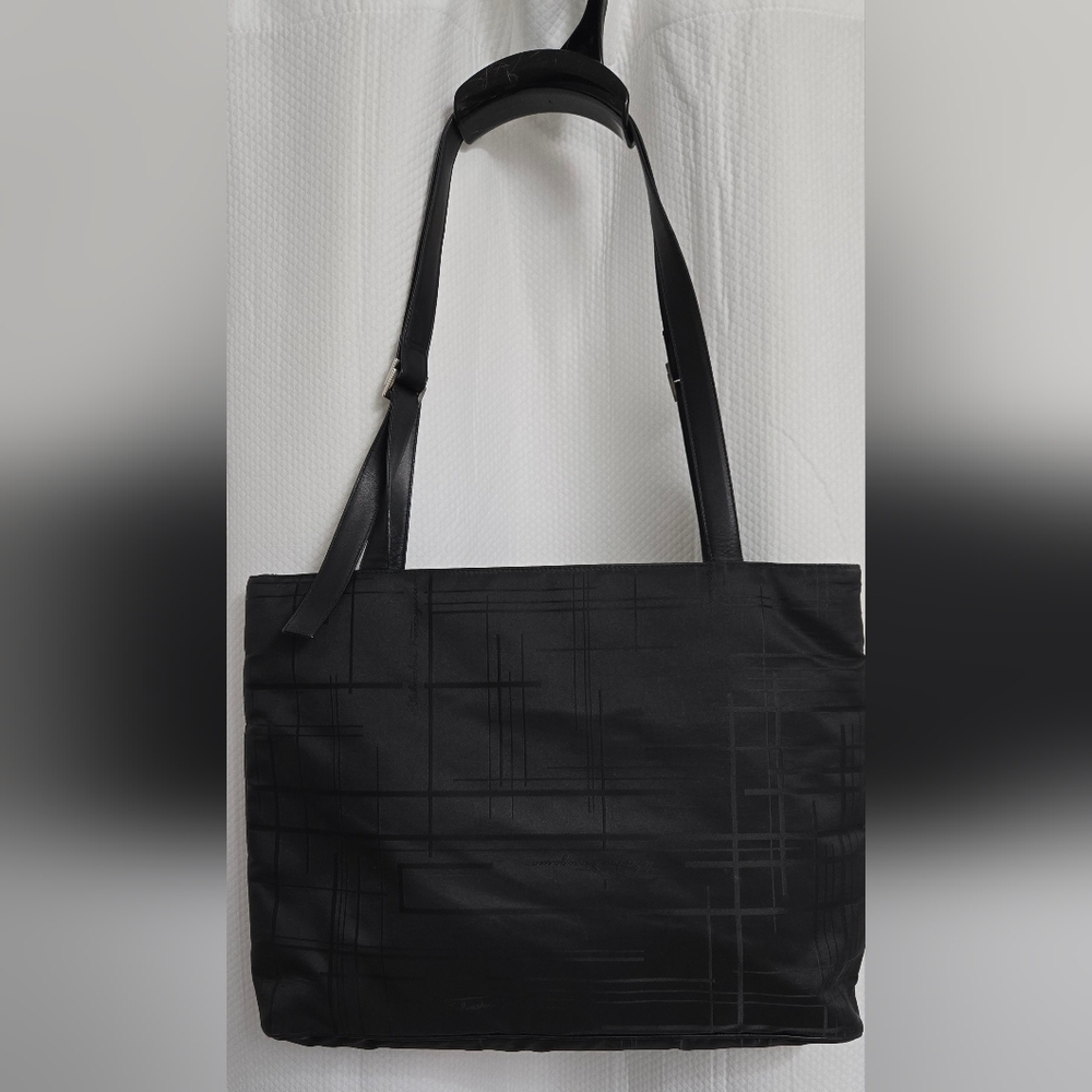 EUC Vintage Salvatore Ferragamo Nylon And Leather Tote w/COA